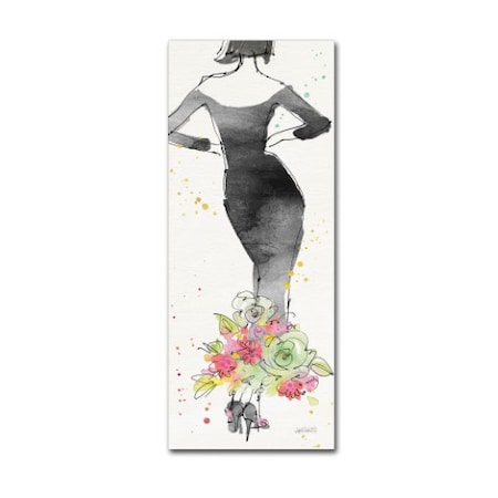 Anne Tavoletti 'Floral Fashion I' Canvas Art,8x19